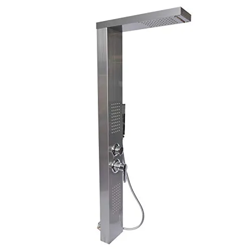 Wiltec Multifunktionale Regendusche aus Edelstahl