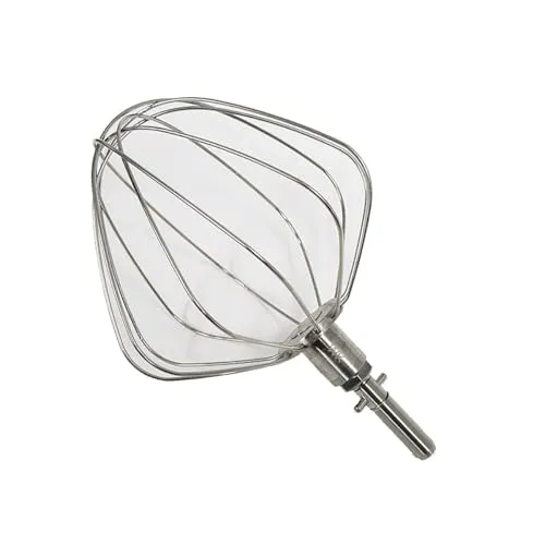 Kenwood De'Longhi Schneebesen Chef KW711660 - Zubehör für Küchenmaschinen, 8-strängiger Edelstahl-Schneebesen für optimale Ergebnisse und vielseitige Verwendung in Ihrer Küche.
