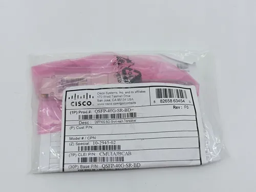 Cisco QSFP-40G-SR-BD 40GBASE-SR-BiDi Duplex MMF - Switch-Module mit hoher Datenübertragungsrate von 40G, ideal für leistungsstarke Netzwerkanwendungen in Unternehmensumgebungen.