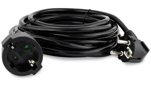 REV Schutzkontakt-Verlängerung 5 m, schwarz 0016050514