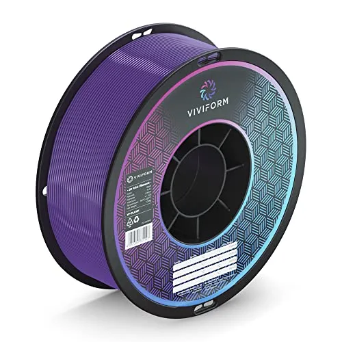Viviform PLA+ Filament für 3D Drucker | 1kg Rolle | ∅1,75mm +/- 0,03mm | Lila, VF-PLA114, 1 Kg