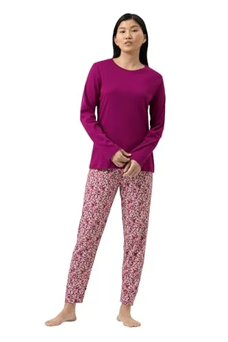 Mey Nachtwäsche Serie Pink Silhouettes Damen Schlafanzüge Granita XXL - Bequemer 2-teiliger Schlafanzug für entspannte Nächte. Mit schmaler Passform und elegantem Design, ideal für die Übergangszeit. Hochwertiges Material sorgt für angenehmen Tragekomfort.