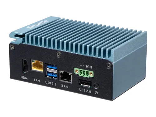Shuttle SPCEL02 - Kompakter Industriecomputer - Industriecomputer im USFF-Format mit Atom X-Serie J6412, energieeffizient und ideal für platzsparende Anwendungen in industriellen Umgebungen.