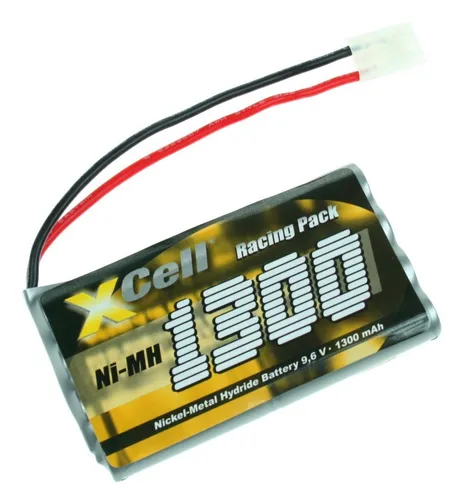 AKKUPACK 9,6V 1300MAH QUICK DRIVE - Hochwertiger Ni-MH Racing Akku mit Tamiya-Stecker, ausgezeichnetes Leistungsverhalten für Modellbau Fahrzeuge