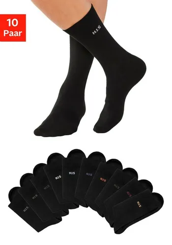 H.I.S Socken (Packung, 10-Paar) mit farbigem Innenbund von HIS