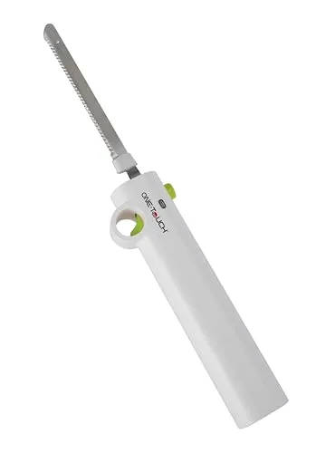 ONE TOUCH Kabelloses Elektromesser KC 157 – Akku-Küchenmesser mit Edelstahlklingen