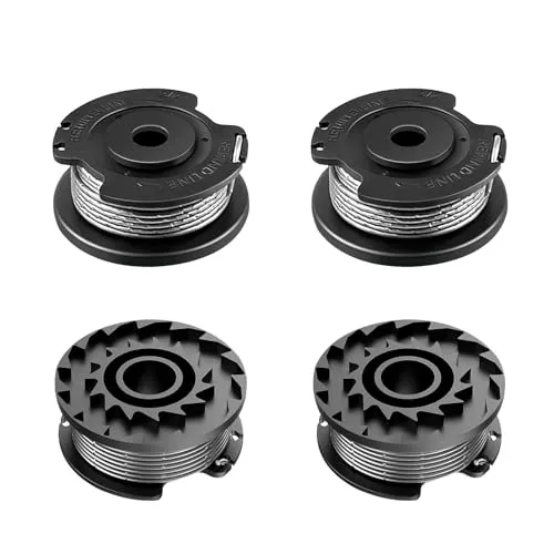 CHIHOLEN 4 Stück Rasentrimmer Fadenspule Kompatibel Mit F016800569 F016800385,Ersatzfadenspule für Bosch Art 23 SL/26 SL,EasyGrassCut 23/26/18/18-230/18-260/18-26,Ø1,65mm-4,9m Länge(4 Spule)