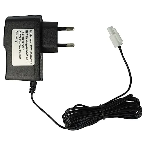 vhbw Ladegerät für NiMH RC-Akkus mit Tamiya Mini-Anschluss, RC-Modellbau Akkupacks - 200 cm / 9,6 V / 0,25 A