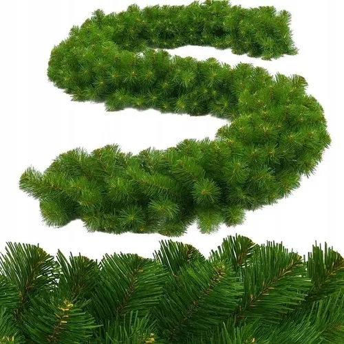 Weihnachtsgirlande Grün Weihnachtsdeko aussen, innen, 275 cm (300 Spitzen)