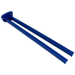 tecuro Handtuchhalter 2-teilig - goldfarben Messing in blau - Stylischer Handtuchhalter aus Messing, 380 mm, in verschiedenen Farben erhältlich - ideal für ein modernes Bad.