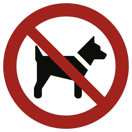 Schild Mitführen von Hunden verboten gemäß ASRA1.3 DIN7010 Alu 20cm wetterfest