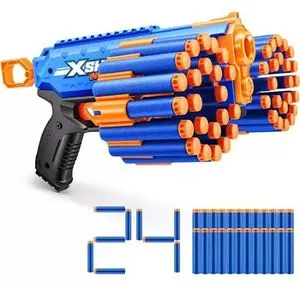 X-Shot Blaster Insanity Blaster Manic, Einzelschuss, 2 Darthalter, 24 Darts