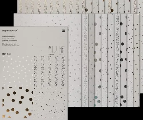 Graukartonblock, Hot Foil