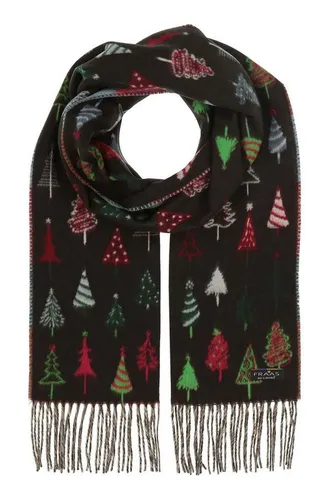 Fraas Modeschal Cashmink® Schal mit Weihnachtsbaum-Design - Modeschal aus Cashmink (35 x 200 cm), sanft zur Haut und feiner als Kaschmir. Das festliche Weihnachtsbaum-Muster sorgt für gute Laune und ist ideal für die Vorweihnachtszeit.