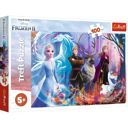 Puzzle 100 elementów Magia Krainy Lodu TREFL 16366 TREFL 5900511163667