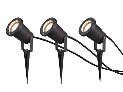 TRIO Leuchten LED Gartenstrahler 3er Set, Warmweiß - Strahler für Gartenbeleuchtung, 360° schwenkbar und IP65 wasserdicht für perfekte Akzente im Außenbereich.