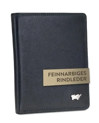 Braun Büffel Kartenetui GOLF RFID Ausweisetui 4CS schwarz - Etuis mit RFID-Schutz, aus feinnarbigem Rindleder in klassischem Schwarz, ideal für sicheren Kartenaufbewahrung und stilbewusste Auftritte.