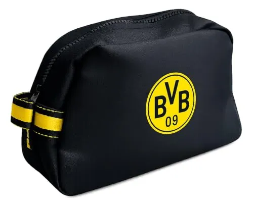 Borussia Dortmund Kulturbeutel Logo Waschtasche + Lesezeichen Wir