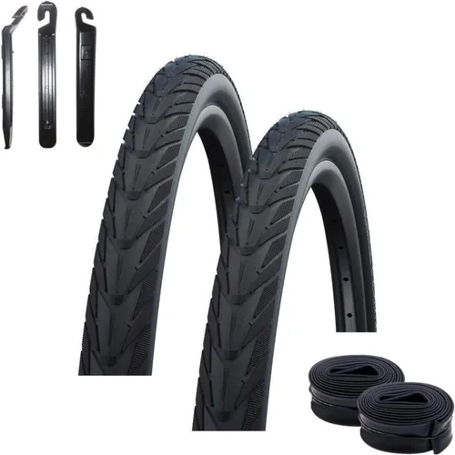 Schwalbe Energizer Plus 40-622 (28 x 1,50) + 2 Schläuche AV17 inkl. Reifenheber 2 x