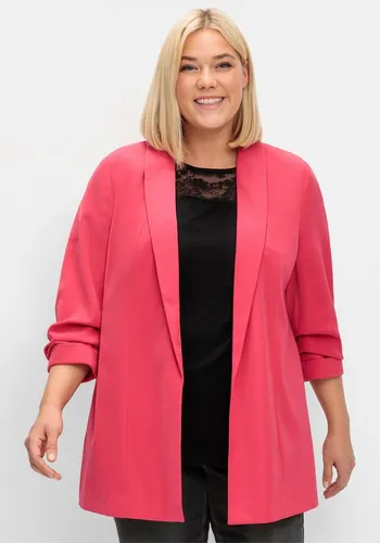 Sheego Blusenblazer Longblazer Langarm von sheego