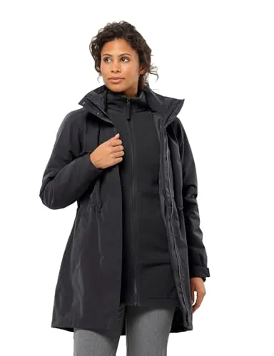 Jack Wolfskin Damen Ottawa Coat, Schwarz, S EU von Jack Wolfskin