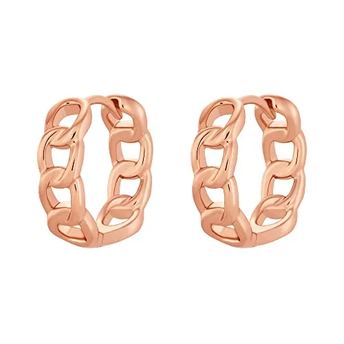 Heideman Ohrcreole Elina Damen aus Edelstahl rosegold farbend poliert Ohrstecker hängend für Frauen rose vergoldet