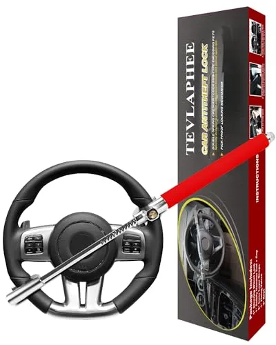 Tevlaphee Lenkradkralle - Effektive Diebstahlsicherung für Ihr Auto - Wegfahrsperre mit patentierter Selbstverriegelungsfunktion und robustem Design, bietet optimalen Schutz vor Diebstahl und ist einfach zu handhaben.