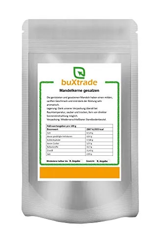 Mandelkerne gesalzen | geröstet | Mandeln | Salz | Almonds | Buxtrade | Versch. Mengen (4x 500 g)