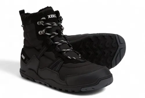Xero Shoes Herren Alpine Barfuß Schneestiefel, Schwarz, 43 EU - Herren-Stiefel, wasserdicht und isoliert für ultimativen Winterschutz, ideal für Winterabenteuer bei Schnee und Kälte.