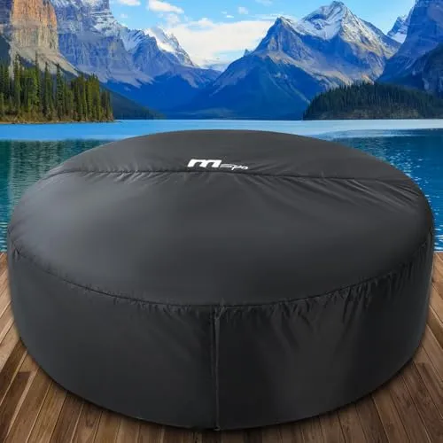 BRAST MSpa Whirlpool Thermische Isolierabdeckung für 8 Personen - Optimierte Wärmehaltung: Die Abdeckung reduziert Wärmeverluste und senkt Energiekosten um mindestens 50%. Robustes, wasserabweisendes Material schützt Ihren Whirlpool optimal.