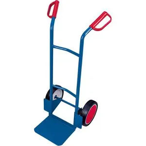 VARIOfit Sackkarre Stapelkarre sk-710.016 mit Vollgummireifen - Sackkarren mit pannensicheren Vollgummireifen und einer Tragkraft von 200 kg, ideal für den sicheren Transport von schweren Gütern.