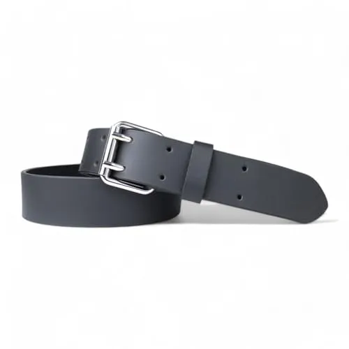 FRONHOFER Herren Arbeitsgürtel Vollrindleder 4 cm breit 3,5 bis 4 mm dick 2 Dorn Rollschnalle Stahl 5,5 x 4,5 Made in Germany für Werkzeug Taschen Halfter