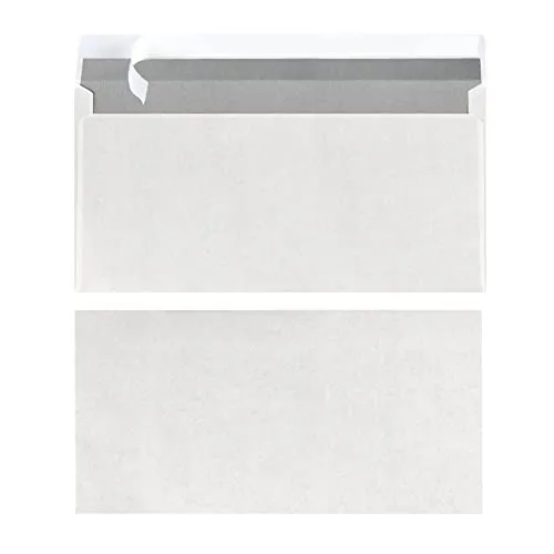 Herlitz Briefumschläge DIN lang haftklebend (ohne Fenster | 100 Stück)