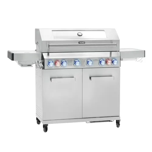 TAINO Platinum YAMARA 6+2 Gasgrill Edelstahl von TAINO