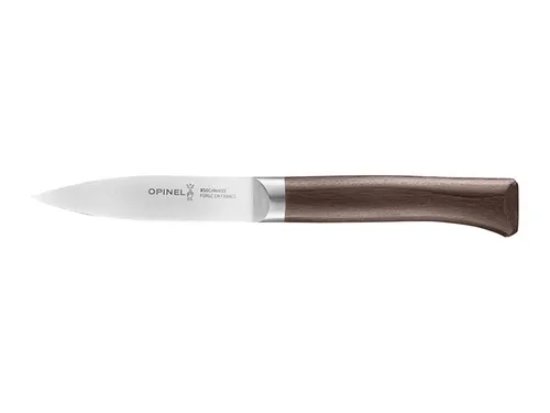 OPINEL FORGES 1890 Schälmesser - Küchenmesser mit 8 cm Klingenlänge, geschmiedet aus Edelstahl und mit Buchenholzgriff, ideal zum Schälen und Schneiden von Obst und Gemüse.