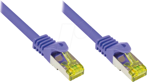 GC 8070R-075V - Patchkabel - Cat.7 Rohkabel, violett, 7,5 m