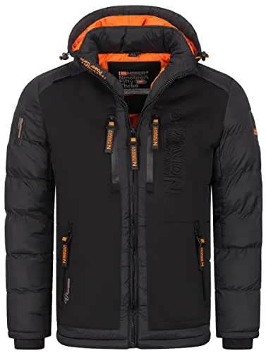 Geographical Norway Steppjacke XXL - Warm und Modisch für den Winter - Kuschelige Steppjacke für kalte Tage, ideal für Outdoor-Aktivitäten. Aus 100% Polyester, maschinenwaschbar und mit praktischem Stehkragen. Perfekt für einen sportlichen Look!