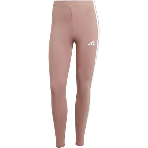adidas Sportswear Trainingstights W 3S SJ LEG (1-tlg) - Tights für Damen aus 90% Baumwolle und 10% Elasthan, ideal für Komfort beim Sport und Entspannen. Stretchiges Material passt sich jeder Bewegung an und sorgt für einen sportlichen Look mit klassischen 3-Streifen.