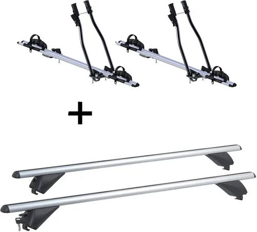 VDP Dachträger für Opel Astra H SW (2007-2011) mit 2x Fahrradträger SAGITTAR - Dachgepäckträger für Opel Astra H SW (5 Türer) 2007-2011, inkl. 2x Fahrradträger SAGITTAR, ideal für aufrechten Fahrradtransport, einfach zu montieren und abschließbar, maximale Tragfähigkeit 90 kg.