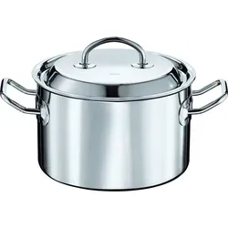 RÖSLE MULTIPLY Kochtopf 28 cm - Hochwertiger Universaltopf aus Edelstahl mit Innenskalierung, ideal zum Kochen, Braten und Dünsten. Induktionsgeeignet, energieeffizient und spülmaschinenfest.