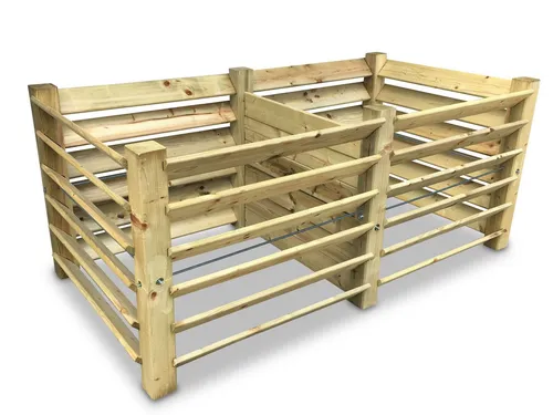 Doppel-Komposter mit Metallkappen in grün von OTTO