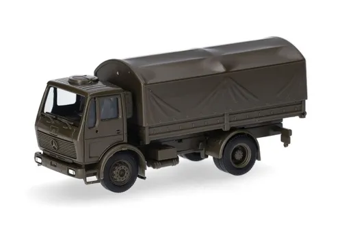 Herpa 747073 MB NG LKW 5t Planen LKW - Sonstige Verkehrsmodelle, detailgetreues Fertigmodell im Maßstab 1:87 aus hochwertigem Kunststoff, ideal für Sammler und Modellbau-Enthusiasten.