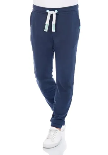 riverso Herren Jogginghose RIVLino Regular Fit - Navy - Bequeme, elastische Jogginghose aus hochwertiger Baumwoll-Mischung. Ideal für Freizeit und Sport, mit praktischen Taschen und stabilen Nähten. Verfügbar in vielen Größen und Farben, pflegeleicht und alltagstauglich.