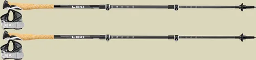 Leki Cross Trail Lite Carbon Trekkingstöcke 100 - 135 cm - Wanderstöcke aus hochwertigem Carbon, extrem leicht (213 g) und mit innovativem Cross Shark Griff für optimale Kraftübertragung und Komfort beim Wandern und Trailrunning.