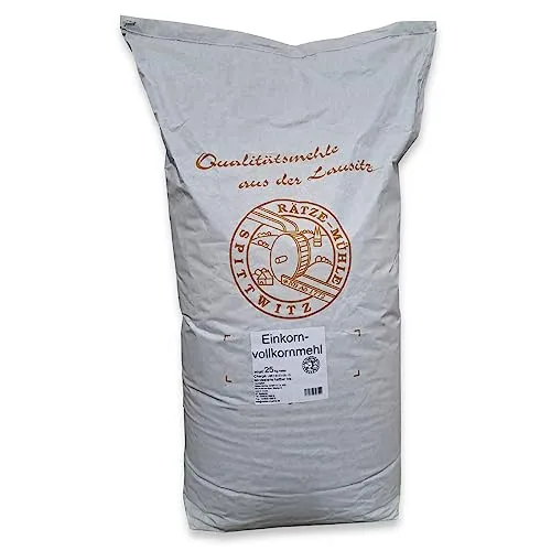 Einkornvollkornmehl 25 kg von Rätze-Mühle aus regionalen, naturbelassenen Ur-Weizen