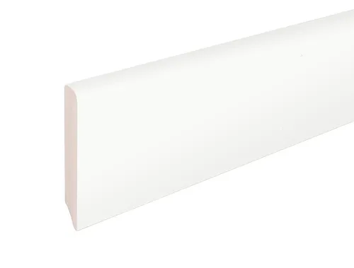Neuhofer Fußleiste 196 cm x 60 x 10 mm weiß von FN Neuhofer