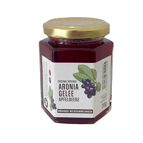 Original Rügener Aronia Gelee | süß-säuerlich-herbes Gelee | Aufstrich aus Apfelbeeren | 210g