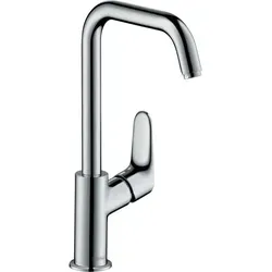 hansgrohe Focus 240 Waschtischarmatur 31519000 - Waschtischarmatur mit schwenkbarem Auslauf 120°, ideal für komfortables Waschen und modernes Design in chrom.