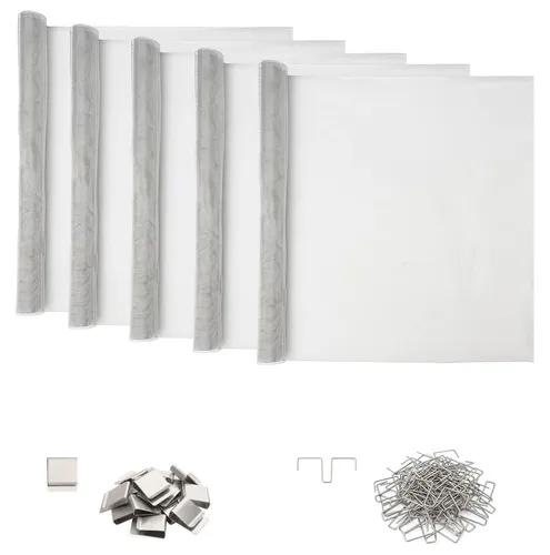 vidaXL Gartenzaun Lichtschachtabdeckung Aluminium 70 x 190 cm (5er Set)