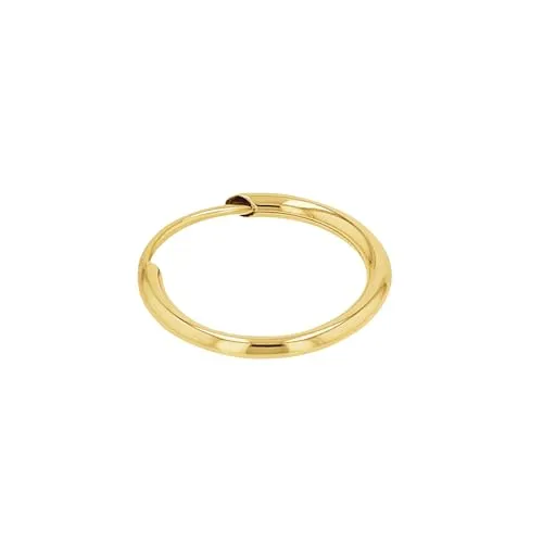 Amor Single Creole Unisex Ohrschmuck, 1,2 cm, Gold in gold von Amor